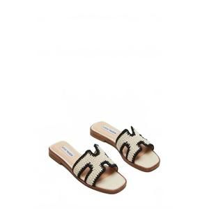 NEW STEVE MADDEN women's hadyn sandal in cream multi